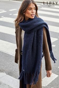 Tmav modr - Lipsy Super Soft Brushed Oversized Scarf (E12052) | 610 K