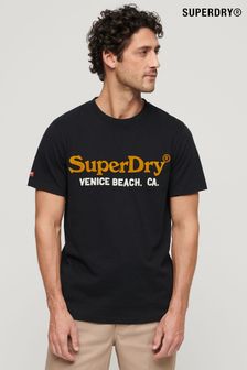 Superdry Black Venue Duo Logo T-Shirt (E12151) | 148 QAR