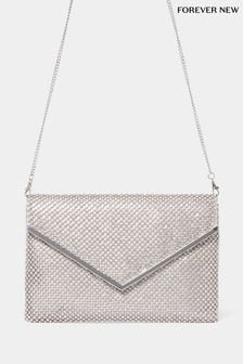 Forever New Silver Lea Envelope Clutch (E12267) | KRW85,400