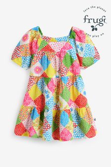 Frugi Blue Multicoloured Patchwork Dress (E12329) | AED166 - AED177