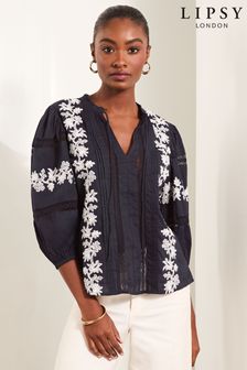 Women s Lipsy Blue 3 4 Sleeve Holiday Brandedfashion Next Oman
