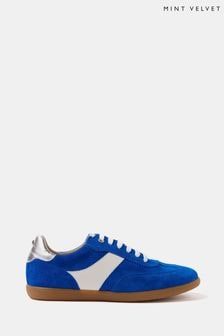 Mint Velvet Blue ACE Suede Chunky Trainers (E12812) | $257