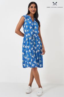 Crew Clothing Olivia Tie Neck Printed Shift Dress (E12824) | €45