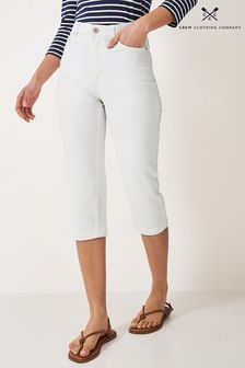 Biały - Crew Clothing Mia Cropped Jeans (E12831) | 345 zł