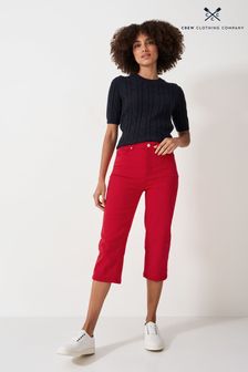 Czerwony - Crew Clothing Mia Cropped Jeans (E12836) | 345 zł
