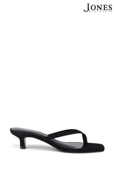 Jones Bootmaker Haze Leather Heeled Black Sandals (E12905) | $153