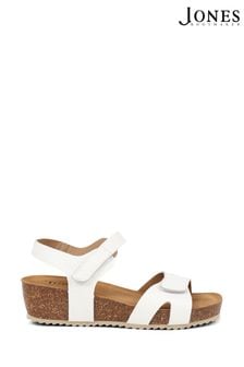 Jones Bootmaker Joanie Leather White Sandals (E12920) | MYR 474