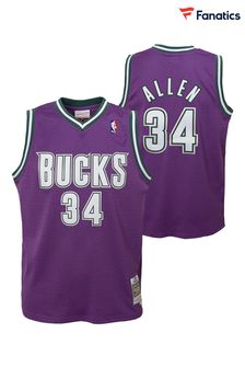 Fanatics Purple Milwaukee Bucks Ray Allen 1996-97 Hardwood Classics Swingman Youth Jersey (E12935) | ￥14,800