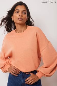 Mint Velvet Blouson Cotton Sweatshirt (E13411) | €78