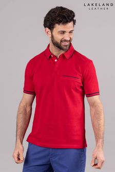 Lakeland Clothing Red Leon Cotton Blend Short Sleeve Polo Shirt