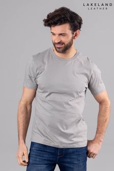 Lakeland Clothing Grey Logan Cotton Blend Short Sleeve T-Shirt
