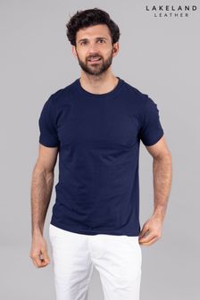 Lakeland Clothing Blue Logan Cotton Blend Short Sleeve T-Shirt