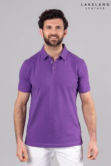 Lakeland Clothing Purple Hudson Cotton Blend Short Sleeve Polo Shirt (E13458) | 18 ر.ع