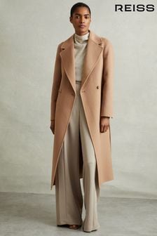 Women s Coats Reiss Brown Long Sleeve Coatsandjackets Next Oman
