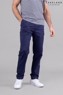 Lakeland Clothing Blue Noel Cotton Chinos Trousers (E13790) | kr900