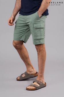 Lakeland Clothing Green Lance Cotton Utility Shorts