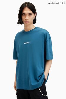 AllSaints Blue Subverse Crew T-Shirt (E13951) | KRW117,400