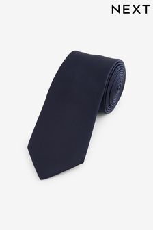 ネイビー ブルー - スリム - Twill Tie (E14106) | ￥1,630