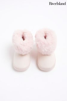River island slipper boots sales