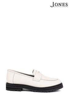 Jones Bootmaker Dara2 Leather White Loafers (E14468) | AED494