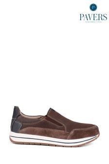 Pavers Brown Pavers Slip-On Trainers (E14477) | €87