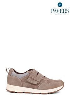 Pavers Touch-Fasten Brown Trainers (E14500) | $69