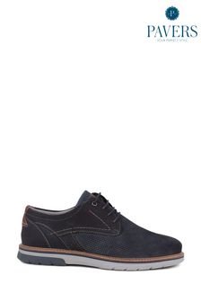 Pavers Navy Blue Pavers Lace-Up Shoes (E14511) | $151