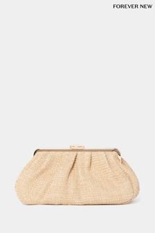 Forever New Natural Mallory Weave Clutch (E14789) | HK$360