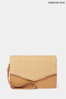 Forever New Natural Waverly Weave Phone Purse (E14793) | kr389