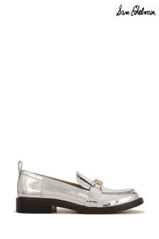 Sam Edelman Silver Christy Loafers (E14932) | AED832