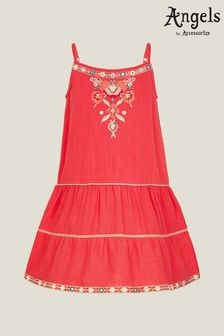 Angels By Accessorize Girls Pink Floral Embroidered Sundress (E15189) | €31 - €33