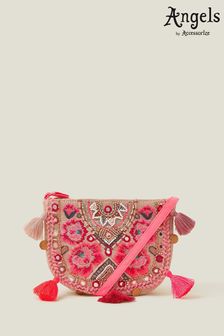 Angels By Accessorize Girls Pink Mirror Cross-Body Bag (E15198) | KRW29,900