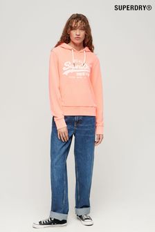 Superdry Pink Neon Graphic Hoodie (E15407) | KRW117,400