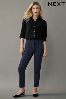 Blue Denim Slim Sculpting Trousers (E16133) | $48