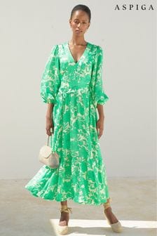 Aspiga Annie Green Maxi Dress (E16420) | NT$13,530