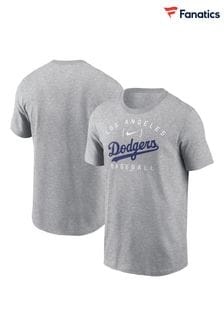 Fanatics Grey 100% Cotton MLB Los Angeles Dodgers Home Team Athletic Arch T-Shirt (E16527) | $51