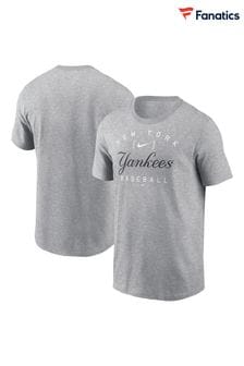 Fanatics Grey 100% Cotton MLB New York Yankees Home Team Athletic Arch T-Shirt (E16550) | $51