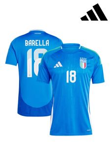 adidas Blue Italy Home 2024 Football Shirt (E16647) | SGD 190