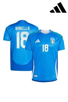 adidas Blue Italy Home Authentic 2024 Football Shirt (E16651) | $236