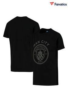 Fanatics Kids Manchester City Tonal Graphic 100% Cotton Black T-Shirt (E16687) | KRW53,400