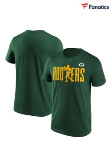 Fanatics NFL Green Bay Packers Rodgers Checkdown Player 100% Cotton T-Shirt (E16721) | LEI 179