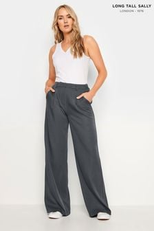 Long Tall Sally Grey Tailored Trousers (E17340) | LEI 233
