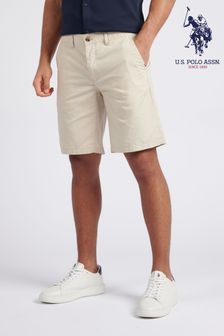 U.S. Polo Assn. Mens Linen Blend Chino Shorts (E18083) | OMR31
