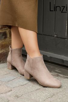Nude suede ankle boots hotsell