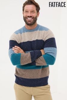 FatFace Navy Lambswool Knitted Crew Jumper (E18542) | €92