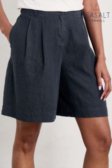 Seasalt Cornwall Blue Clover Bloom Linen Shorts (E18557) | €67