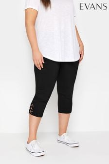 Evans Cropped Skinny Black Jeans (E18761) | $50