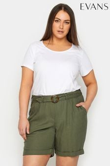 Evans Green Paperbag Waist Shorts (E18785) | $61