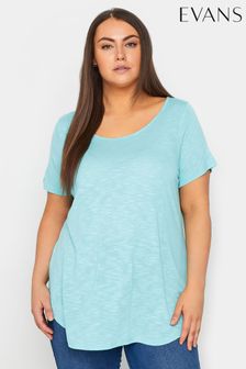 藍色 - Evans White Short Sleeve T-shirt (E18795) | NT$890