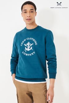 Crew Clothing Embroidered Graphic Crew Neck Sweatshirt (E18931) | SGD 114